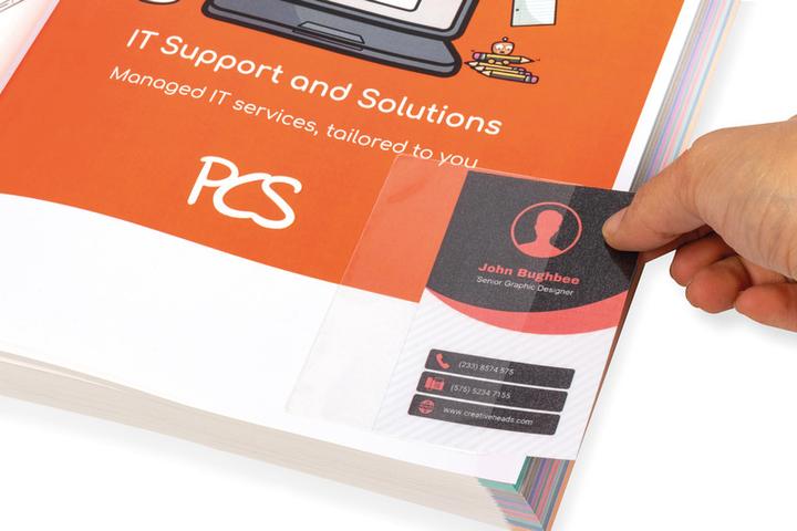 Actual product image Business card pockets 95x60mm (95 x 60 mm)
