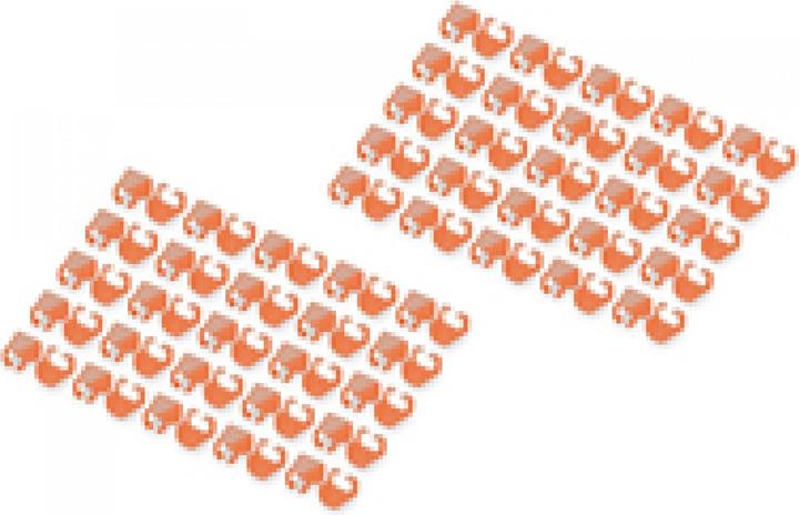 Immagine prodotto Digitus Color clips for Patch cable - Orange (CAT5e, 0.01 m)