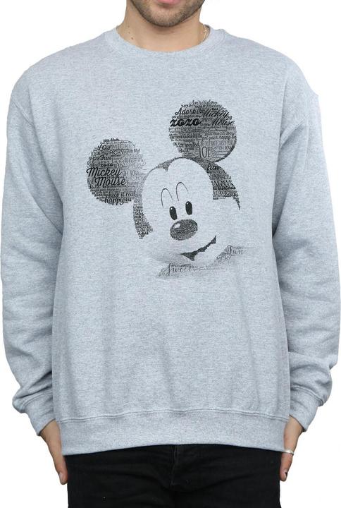Produktbild Disney Mickey Mouse Text Face Sweatshirt (XXL)