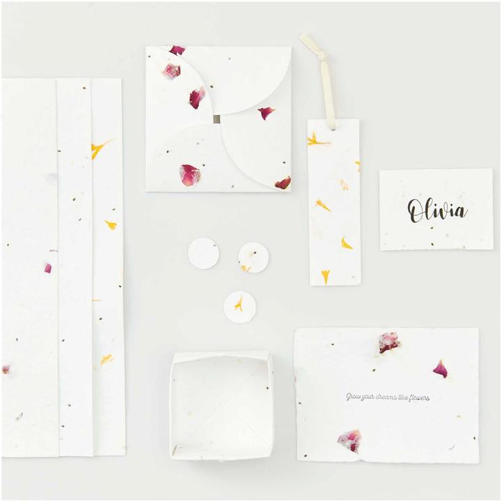 Produktbild Rico Design Bastelblock "Handgeschöpftes Baumwollpapier" (200 g/m², 7 x)