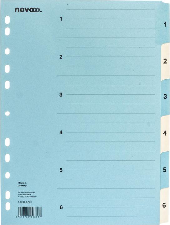 Immagine prodotto Novooo Indice di cartone blu/beige A4