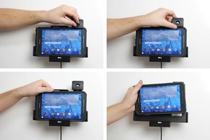 Actual product image Brodit Holder with lock - vehicle holder/charger for tablet