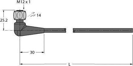 Immagine prodotto Turck Cavo di collegamento igienico in TPE per alimenti e bevande WKH4.4-P7X2-5/TFG (5 m)