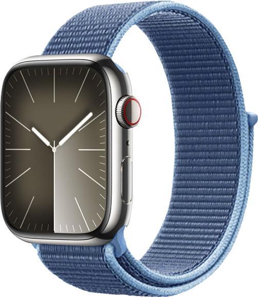 Crong Nylon - Sportarmband für Apple Watch 42/44mm ozeanblau (44 mm, 42 mm, Strapazierfähiges Nylon)