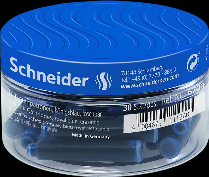 Actual product image Schneider Ink cartridge (ink cartridges, Royal blue)