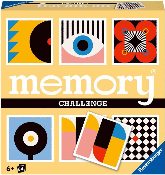 Produktbild Ravensburger Challenge memory® Verrückte Muster - 22462 - Das weltbekannte Gedächtnisspiel mit 32 Kartenpaaren, d (Deutsch)