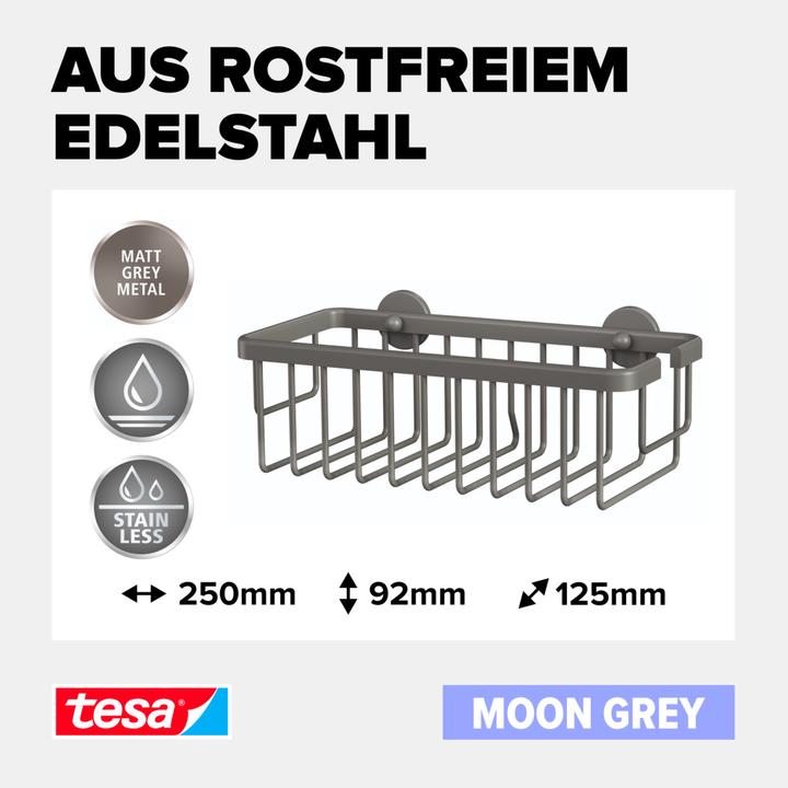 Actual product image tesa Moon Grey (9 x 26.5 x 13 cm)