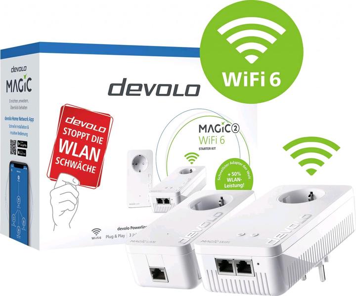 Actual product image Devolo Magic 2 WiFi 6 Multiroom Kit (DE) (2400 Mbit/s)