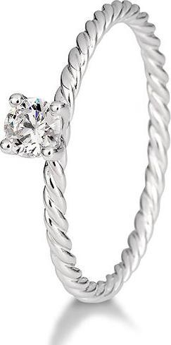 Produktbild Breuning Verlobungsring Kordel (52, 750/18 K Gold)