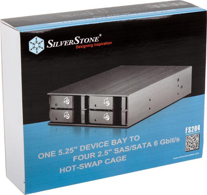 Image du produit Silverstone FS204 Boîtier pour lecteurs de mémoire