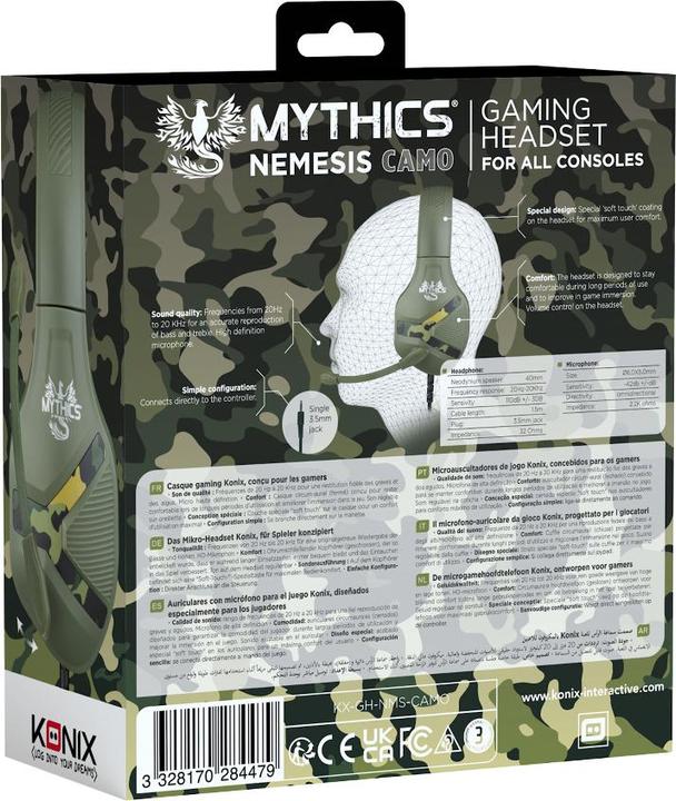 Image du produit Konix Casque Nemesis camouflage - Mythics (Filaire)