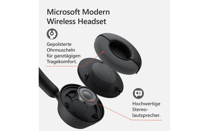 Image du produit Microsoft Casque sans fil moderne (Sans fil, USB-A)