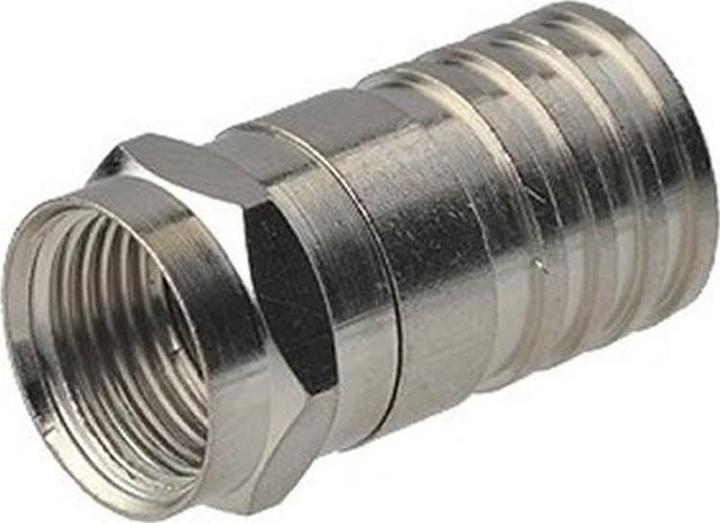 Actual product image Cabelcon F-59 ALM3.7/6.4 F-connector PROFESSIONAL - 100 pcs. (Plugs and connectors)