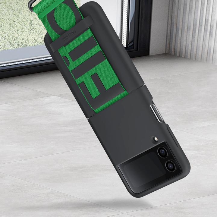 Actual product image Samsung Silicone cover with strap (Samsung Galaxy Z Flip4)