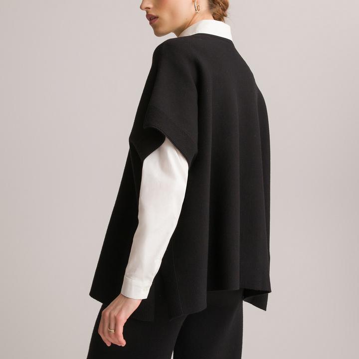 Actual product image Anne Weyburn Poncho with round neckline (42)