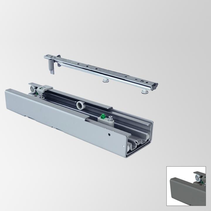 Hettich Dispensa full-extension runner low height for ClickFixx silver