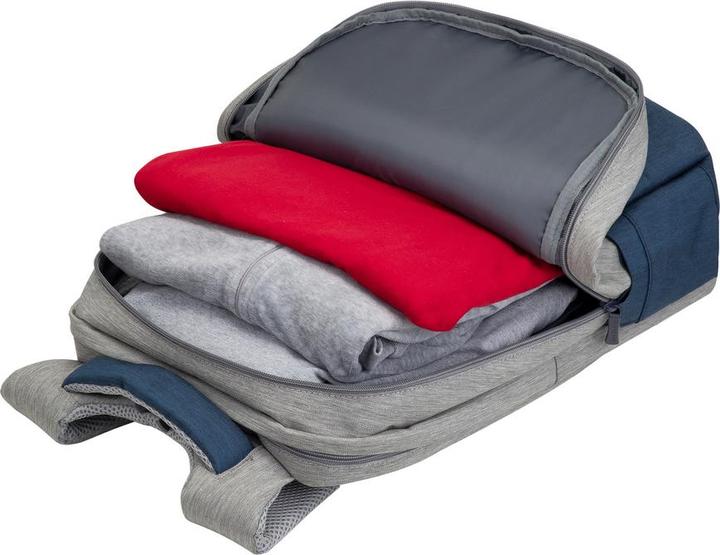 Produktbild Rivacase 7567 Grau Dunkelblau Notebookrucksack bis 17.3"