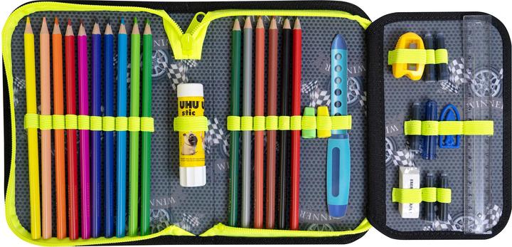 Actual product image EberhardFaber Racecar case 32 pieces, green
