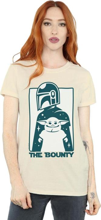 Actual product image Star Wars Womens/Ladies The Mandalorian The Bounty Cotton Boyfriend T-Shirt (XL)