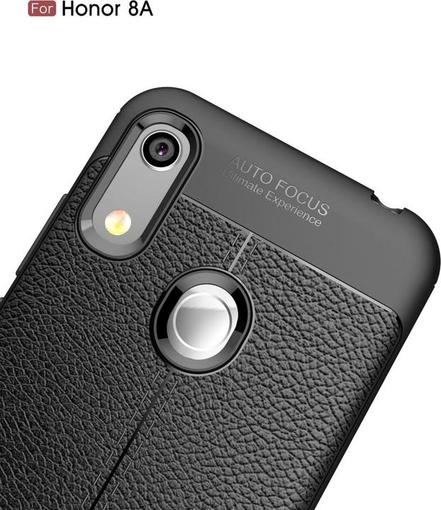 Actual product image Screenguard Honor 8A Case Leather Design TPU Cover (Fee 8A)