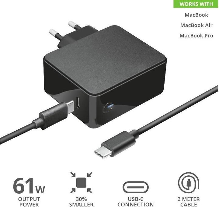 Produktbild Trust MacBook Maxo 61 W USB-C-Ladegerät (61 W)