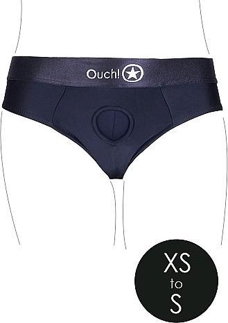 Actual product image Ouch! Vibrating Strap-on Thong - Removable Straps - XS/S (XS)