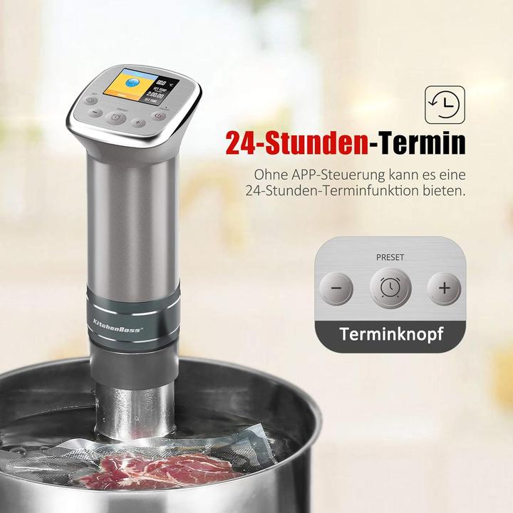 Actual product image KitchenBoss Sous-Vide Stick G321 Silver