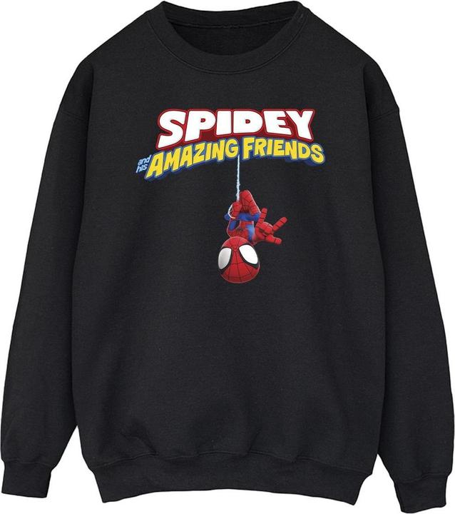 Actual product image Mens Spider-Man Hanging Upside Down Sweatshirt (XL)