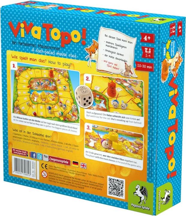 Produktbild Pegasus Viva Topo! Kinderspiel des Jahres 2003 (Deutsch)
