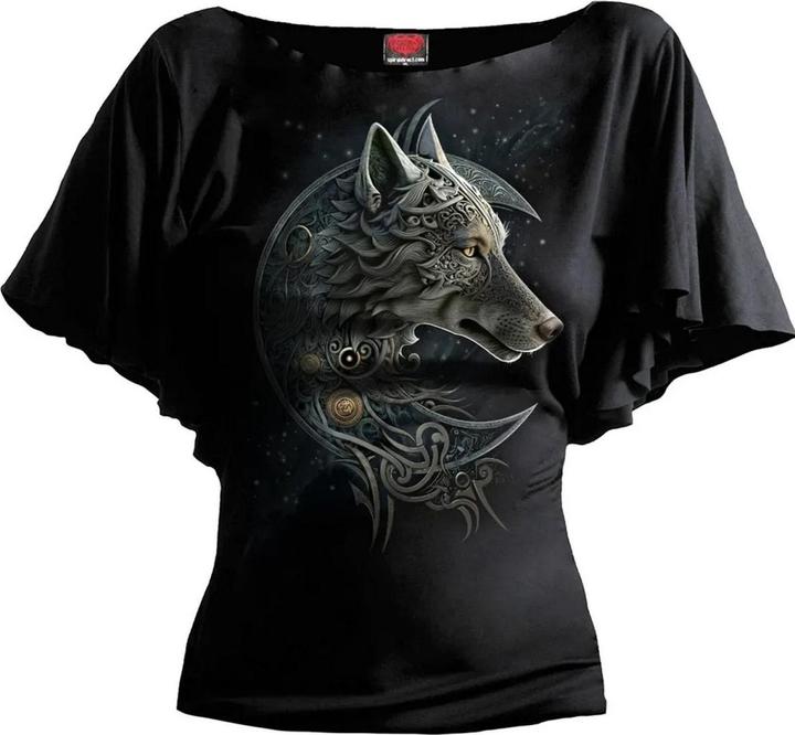 Spiral Celtic Wolf Oberteil Fledermaus (XL)