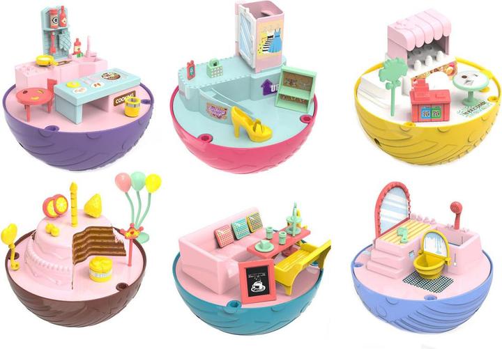 Toi-Toys Mini set da gioco "Casa nella palla".
