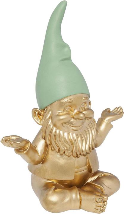 Immagine prodotto Kare Design Figura deco meditazione nana meditazione oro verde 19cm (22 x 12 x 18 cm)