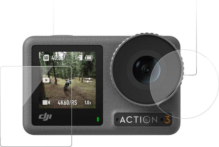 Produktbild Telesin Tempered glass film for DJI Osmo Action 4/3 (3)