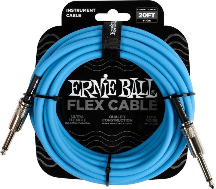 Ernie Ball Instrument cable 6417 - 6.09 m, blue (6.09 m)