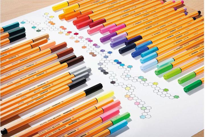 Immagine prodotto STABILO punto 88 Custodia in metallo (Multicolore, 50 x)