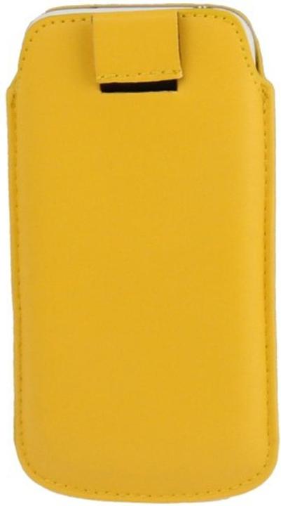 Produktbild König Design Handyhülle Tasche Slide Hülle Gelb (Apple iPhone 5c, Apple iPhone 5)