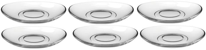 Saucer Napoli Ø 14 cm 6 pieces, Transparent