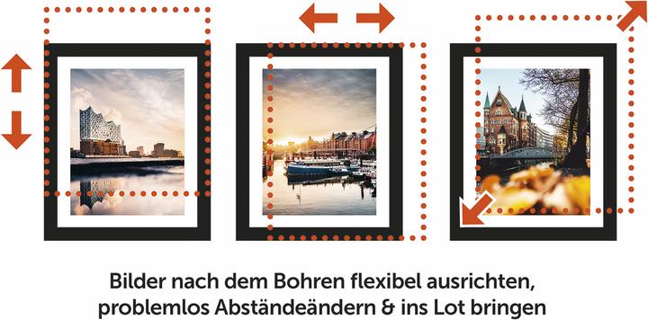 Produktbild Die Höhle der Löwen Flexylot Bildaufhängung Basic 3er-Set