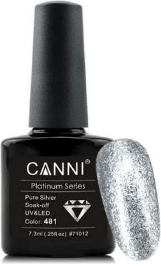 Produktbild Canni Gellack Platinum Pure Silver UV/LED (Gel-Effekt Nagellack)
