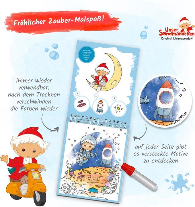 Unser Sandmännchen Zaubermalspass mit Wasserstift