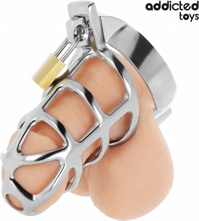 Addicted toys Locked - Silbernes Schloss Peniskã„Fig Metall Grã–Sse M