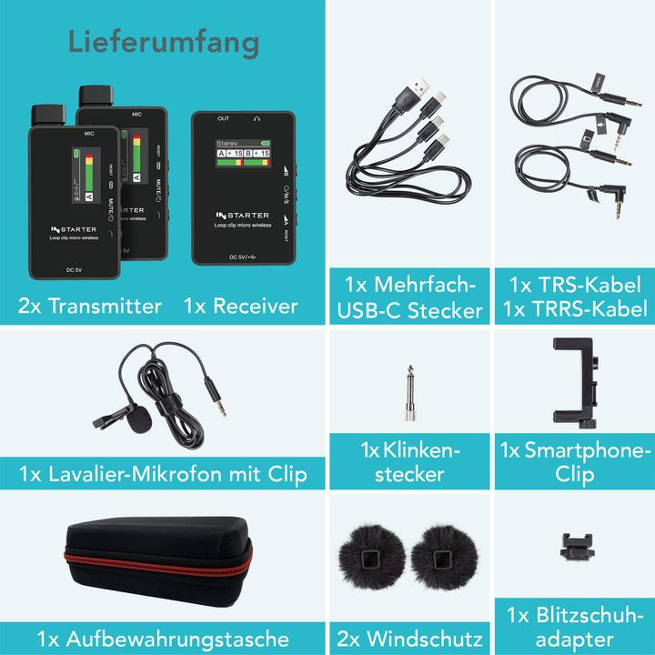 Produktbild Wiltec Loop Clip Micro Wireless Kit3 - 3.5