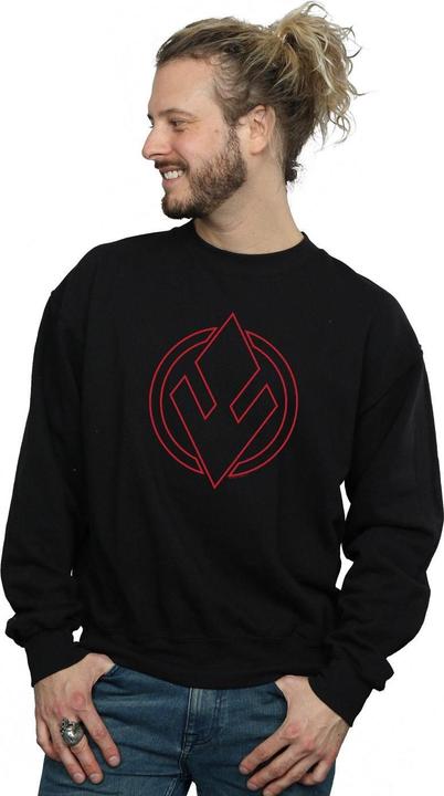 Actual product image Star Wars Mens The Rise Of Skywalker Sith Order Insignia Sweatshirt (XXL)