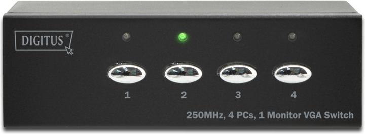 Produktbild Digitus VGA Switch 4 PCs, 1 Monitor