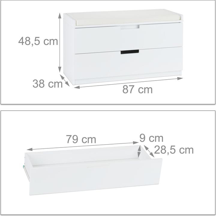 Produktbild Relaxdays Sitzkommode (87 cm)