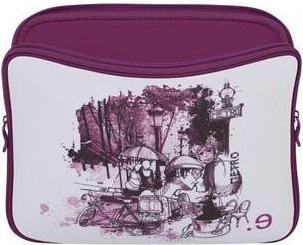 Actual product image Be.ez Sleeve for MacBook Pro 13" LA Edition dress 'I LOV PARIS' with zip (13")
