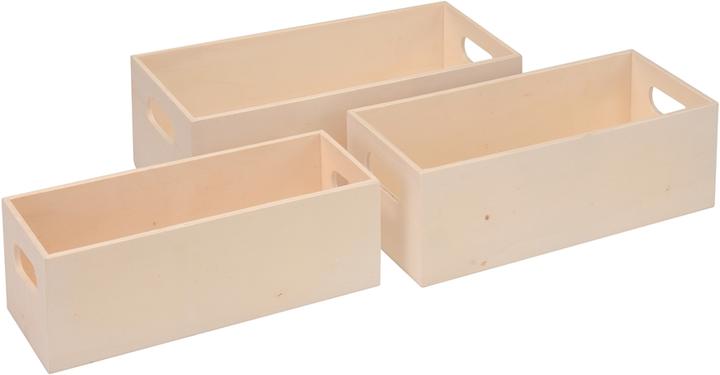 Produktbild Glorex Jardinièren-Set 28x11,5x8,5cm FSC Pappel CN