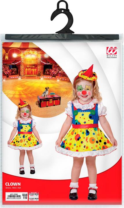 Actual product image Widmann Children costume clown girl (104)