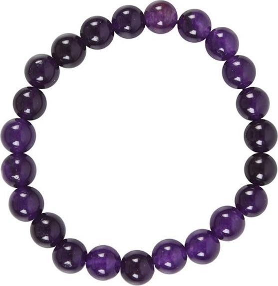 Something Different Amethyst DrittesAugenChakraArmband (100% synthetisches Material)