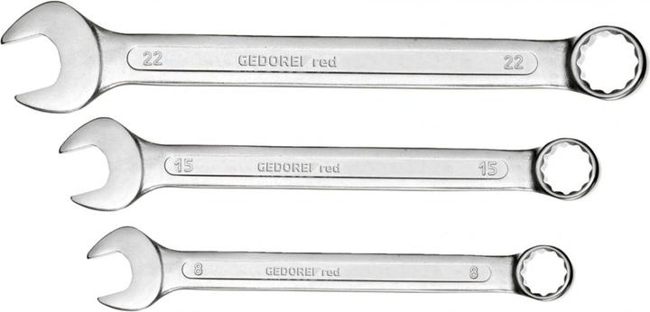 Produktbild Gedore Red red Ring-Maulschlüssel-Satz, 21-teilig, SW 6-32, Chrom-Vanadium-Stahl, Silber (19 mm, 29 mm, 8 mm, 10 mm, 7 mm)